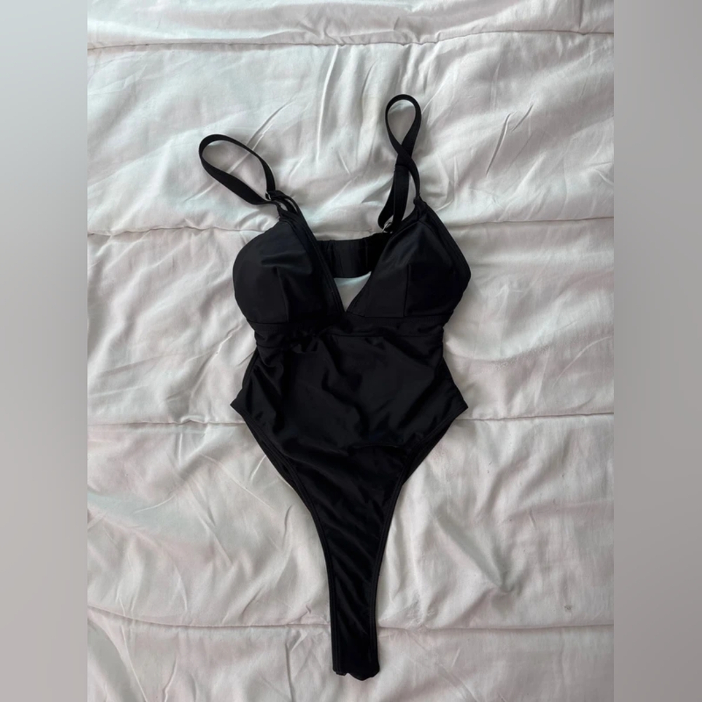 Black One-Piece Swimsuit